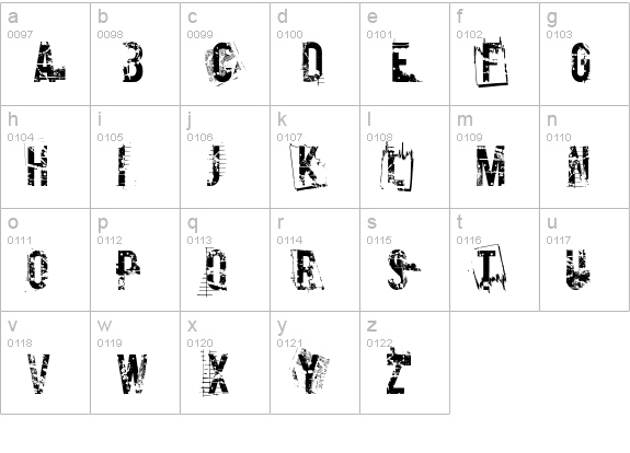 Cocain Nosejob lowercase a-z preview