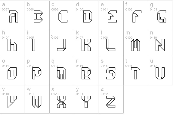 Collective O BRK lowercase a-z preview
