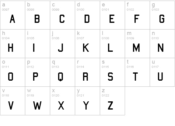 College lowercase a-z preview