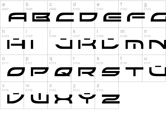 Colony Wars Normal lowercase a-z preview