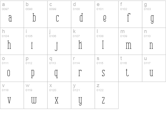 Combustion Plain BRK lowercase a-z preview