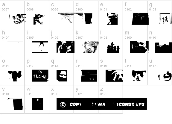 Come To Fonty lowercase a-z preview