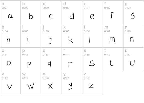 comel lowercase a-z preview