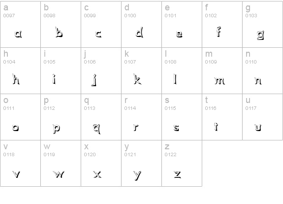 Comicbook Smash lowercase a-z preview