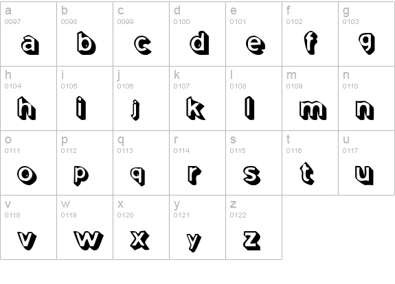 Coming Soon lowercase a-z preview