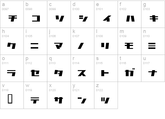 Commercial break lowercase a-z preview