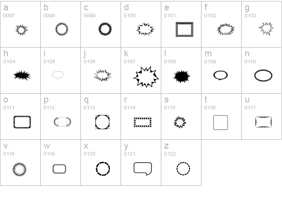 CommercialP02 lowercase a-z preview