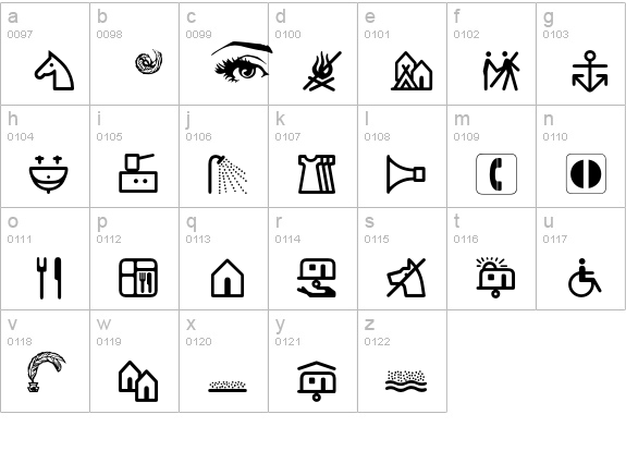 CommunicationsP05 lowercase a-z preview