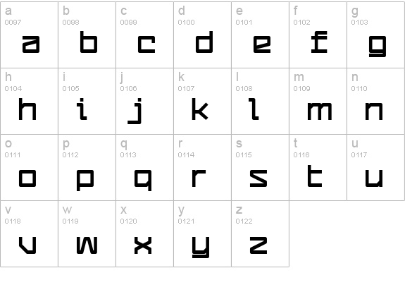 CommunityService Black lowercase a-z preview