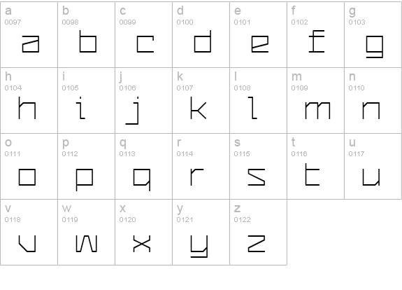 CommunityService Light lowercase a-z preview