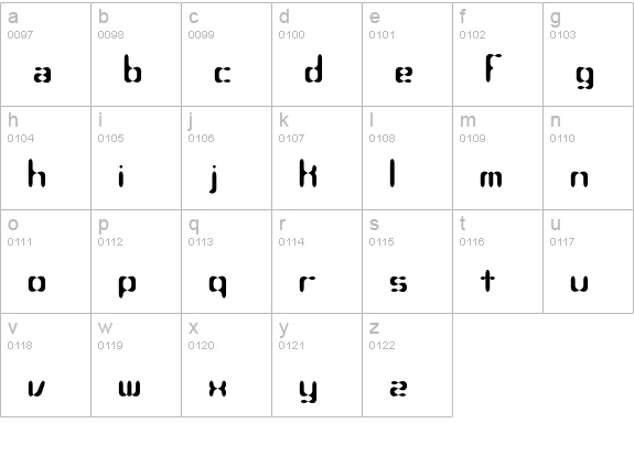 Compliant Confuse 2s BRK lowercase a-z preview