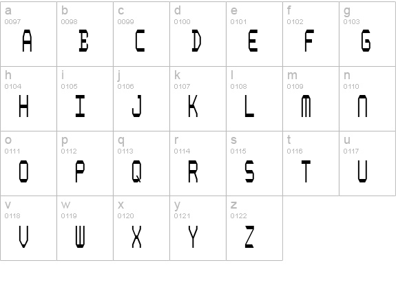 Composite Light lowercase a-z preview