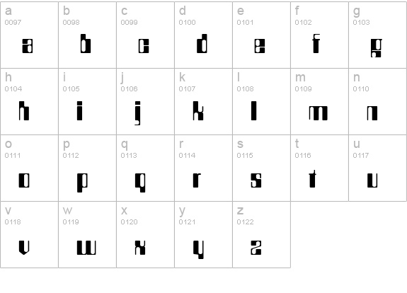 Compstyle Regular lowercase a-z preview