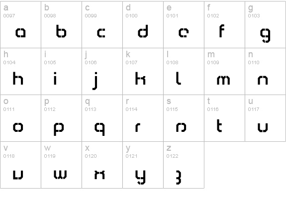 Comsat-Navy-Box lowercase a-z preview
