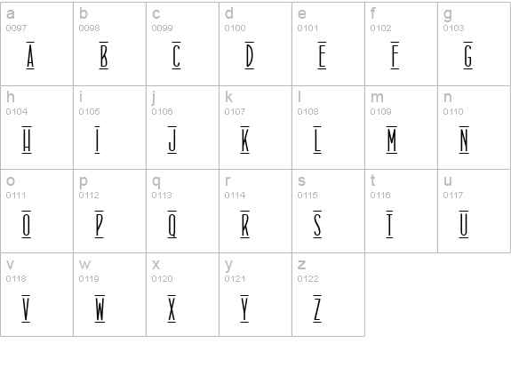 ConcursoItalian BTN Lined Cn lowercase a-z preview