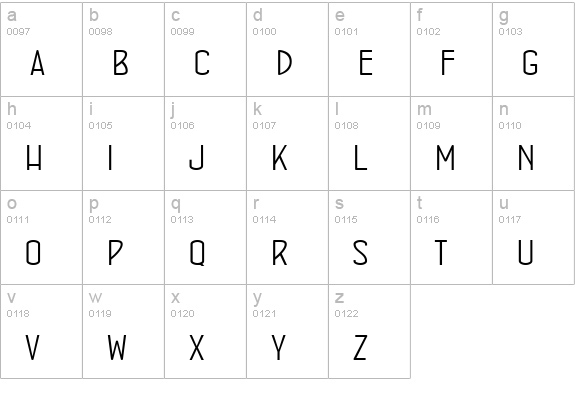 ConcursoItalian BTN Wide lowercase a-z preview