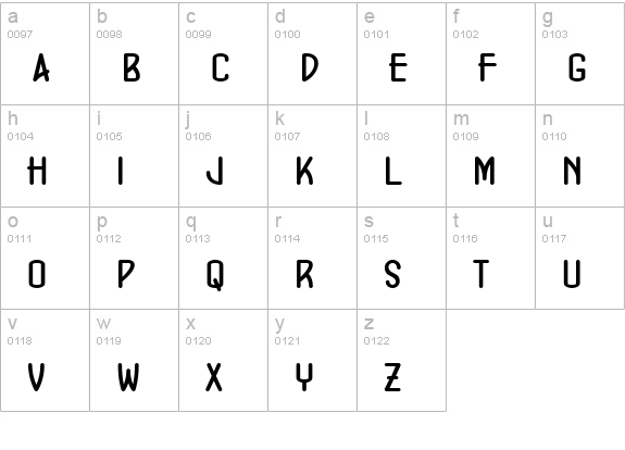 ConcursoModerne BTN Bold lowercase a-z preview