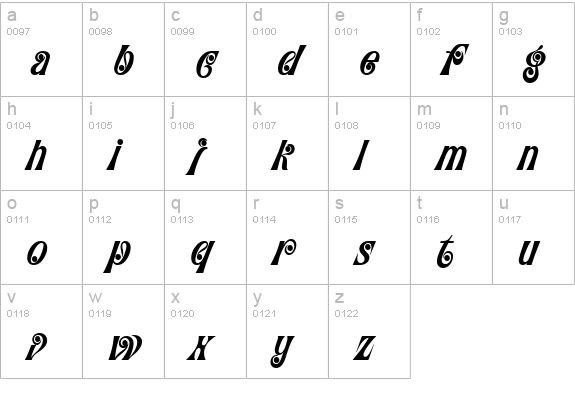 ConfectionerJF lowercase a-z preview