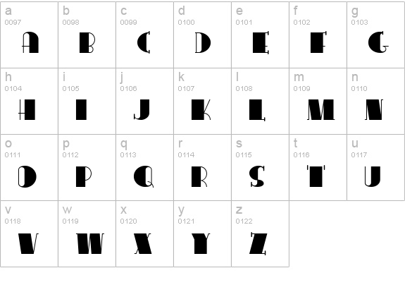 Conga Line NF lowercase a-z preview