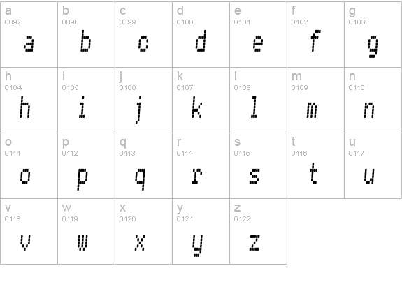 Conman Regular lowercase a-z preview