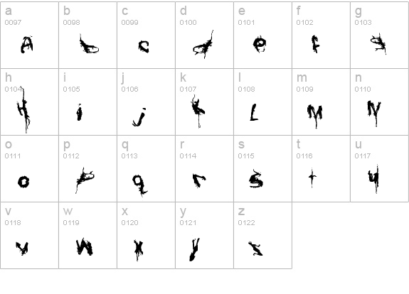 Convalescence lowercase a-z preview