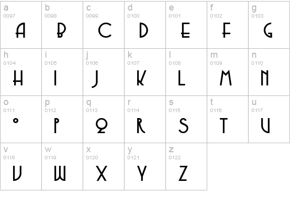 Copasetic NF lowercase a-z preview