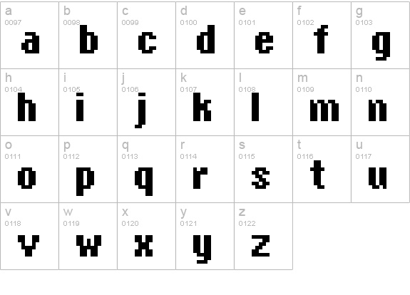 copy 08_65 lowercase a-z preview