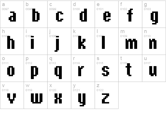 copy 09_65 lowercase a-z preview
