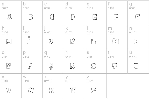 Coriander Std lowercase a-z preview