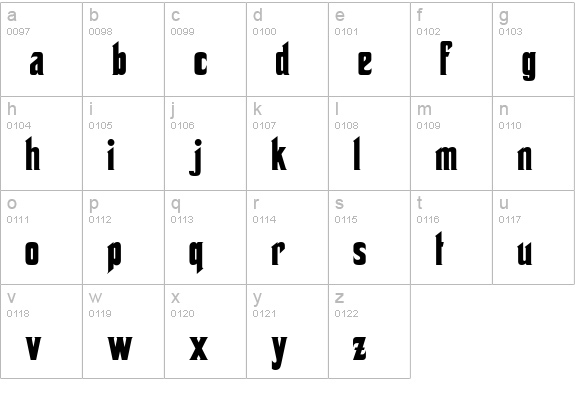 Corleone Due lowercase a-z preview