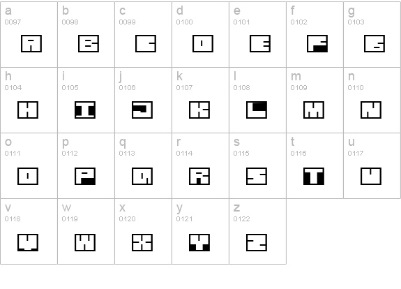 Cornelius Maurits lowercase a-z preview