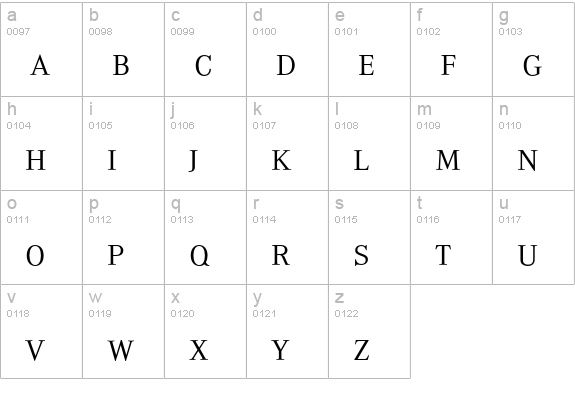CorporateASC-Light lowercase a-z preview