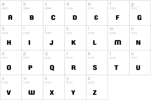 CorpuGotAltSmaCap lowercase a-z preview