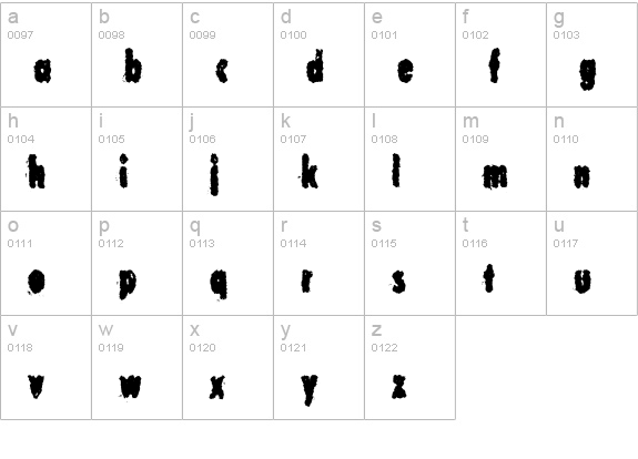 Corrupt Government Regular lowercase a-z preview