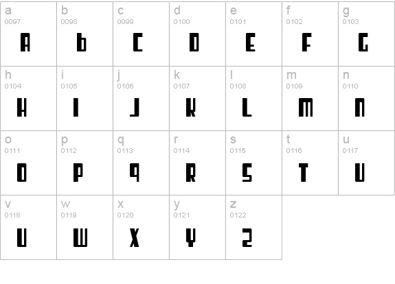 Cosmic Age lowercase a-z preview