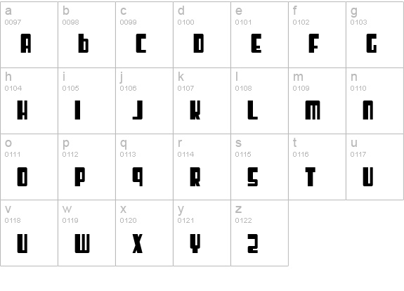 Cosmic Age Bold lowercase a-z preview
