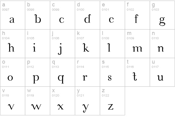 Cosmic Love lowercase a-z preview
