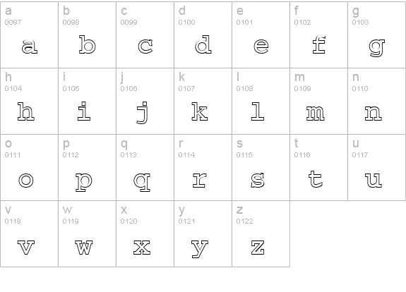 CountdownOpen lowercase a-z preview