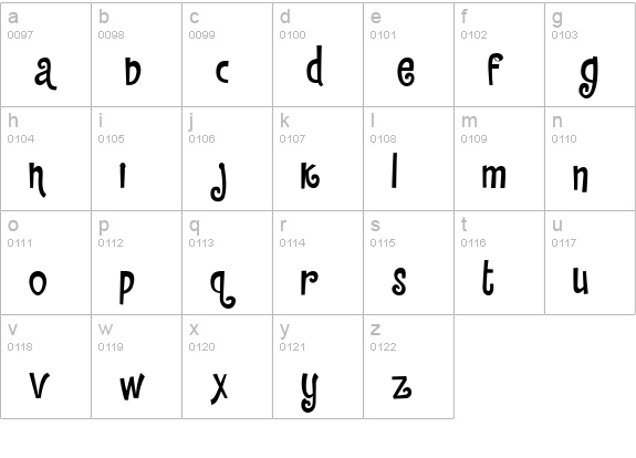 Countryhouse Medium lowercase a-z preview