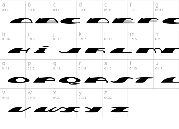 Cove lowercase a-z preview