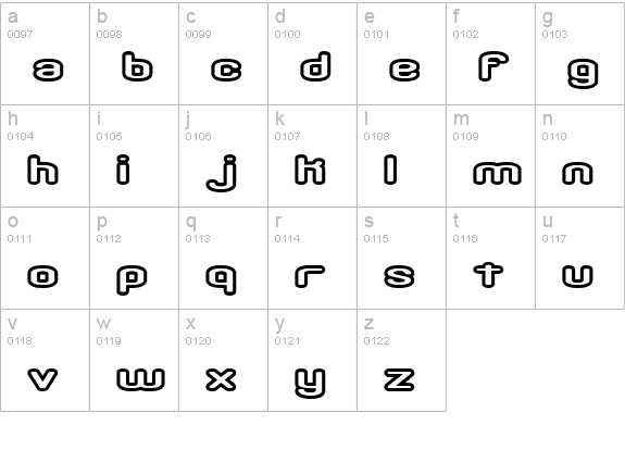 Crackdown O2 -BRK- lowercase a-z preview