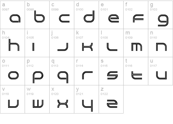 Crackpot lowercase a-z preview