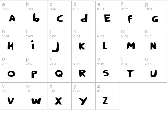 Crappity-Crap-Crap lowercase a-z preview