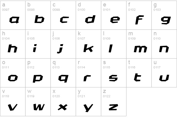 CrashBangWallop-LightItalic lowercase a-z preview