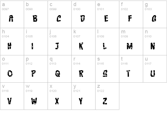 Crashcourse BB lowercase a-z preview