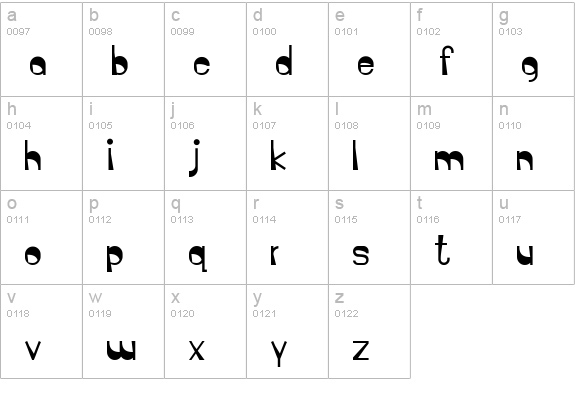 Creek 101 lowercase a-z preview