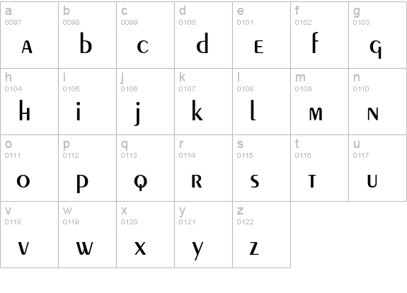 CremeSSi-SemiBold lowercase a-z preview