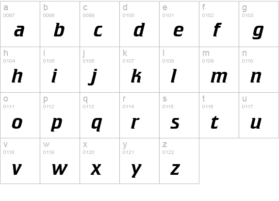 Crillee Italic BT lowercase a-z preview