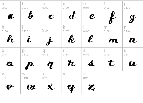 CrotchlessTeddyRoosevelt lowercase a-z preview