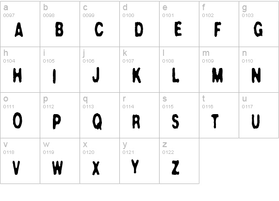 Crush47 lowercase a-z preview